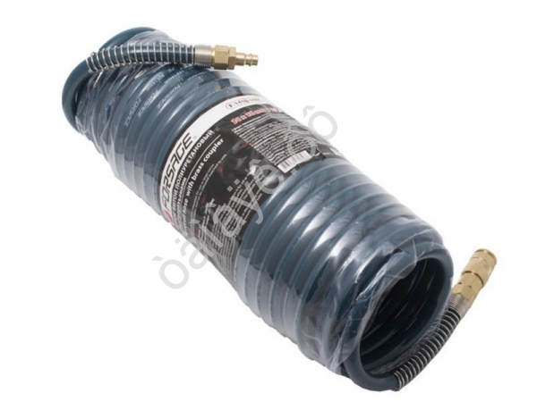 Шланг PU спиральный  10мм х 14мм х 15м с быстроразъемами (латунь, максимальное давление - 15ba Forsa