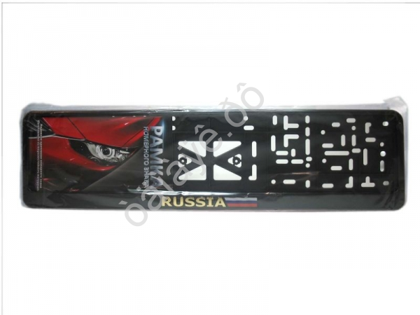 Рамка под номер с защёлкой золото RUSSIA 1/30