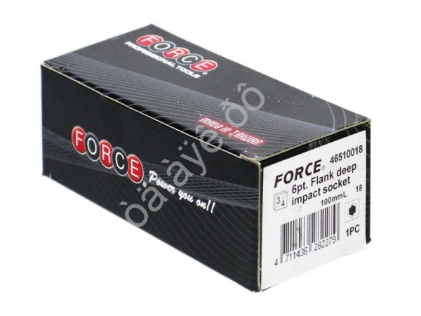 F46510018 Ударн.головка на 3/4" 6гр. 18мм; L=100мм /1 F46510018 Ударн.головка на 3/4" 6гр. 18мм; L=100мм /1