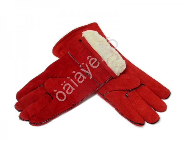 Перчатки КРАГИ 5 пал. спилковые тип ТРЕК утепеленные /1/12/72