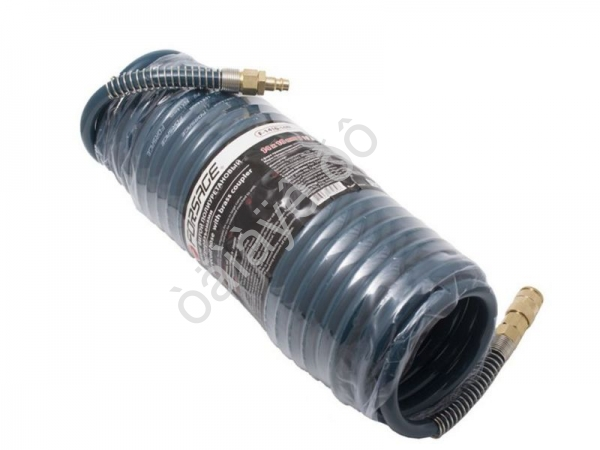 Шланг PU спиральный  10мм х 14мм х 20м с быстроразъемами (латунь, максимальное давление - 15ba Forsa