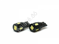 Светодиод Т10 -  6SMD 5630 белый 1/10/100_