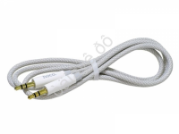 Аудио кабель AUX 3,5мм 1м HOCO UPA19, цвет серебристый 1/31