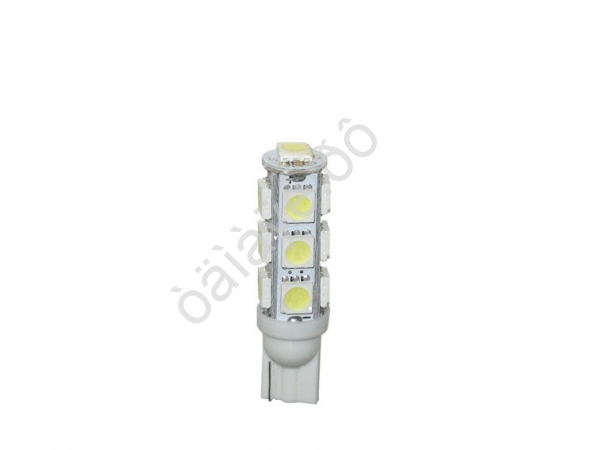Светодиод Т10 - 13 SMD  5050 белый МТ /10/100_