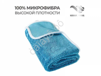 Салфетка Микро-Фибра "НВ" 50х70см 800гр с петлей голубая MF5