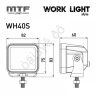 Прожектор светодиодный MTF Light серия STYLE 12-36V, 40W, 3000lm, ECE R10, квадратный, шт.