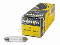 Лампа Narva С12-10W SV 8.5-8 двухцокольная удлинённая 17314 /10