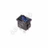 Выключатель клавишный 250V 6А (4с) ON-OFF синий с подсветкой Mini (RWB-207, SC-768) REXANT