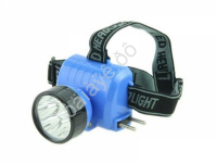 Фонарик налобный 5LED, аккум. 220В /1/120