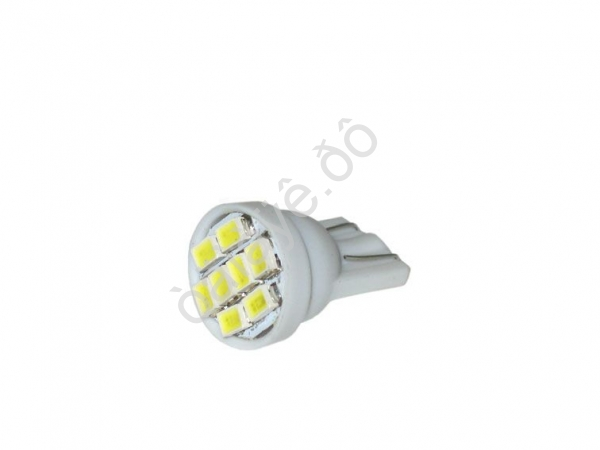 Светодиод Т10 -  8SMD  1210 белый /10/100_