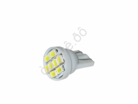 Светодиод Т10 -  8SMD  1210 белый /10/100_