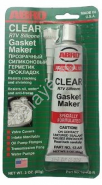 Герметик силиконовый "ABRO" 85гр.прозрачный/12шт Герметик силиконовый "ABRO" 85гр.прозрачный/12шт