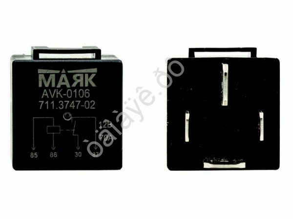 Реле стартера 4-х контактное для а/м ВАЗ 3110, 3302 70А 12В с кронштейном Маяк AVK-0106 Реле стартера 4-х контактное для а/м ВАЗ 3110, 3302 70А 12В с кронштейном Маяк AVK-0106
