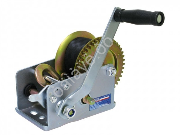 Лебедка барабанная, 900кг, лента 50мм*8м, 2 скорости МАЯКАВТО™ 1/4_