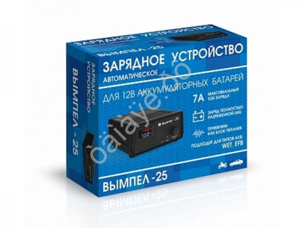 Зарядное устройство Вымпел-25 (автомат,0-7А,14.8В,LED амперметр/вольтметр)