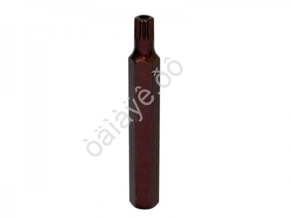 Бита М8 SPLINE, 12 лучей, L=75mm с отверстием МАЯКАВТО™ 1/10/50/500_