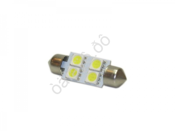Светодиод 24V T11x36 S8,5 4SMD(5,0x5,0) WHITE/10