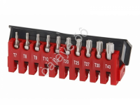 F21012 1/4" Набор бит TORX Т7-Т40 10 предметов 1/25