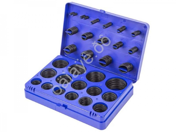 Кольца уплотнительные резиновые, комплект 382пр. (метрические) Forsage