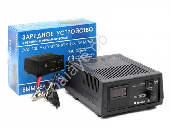 Зарядное устройство Вымпел-26 (автомат,0-7А, 14.2/14.8/18В, LED амперметр/вольтметр) Зарядное устройство Вымпел-26 (автомат,0-7А, 14.2/14.8/18В, LED амперметр/вольтметр)