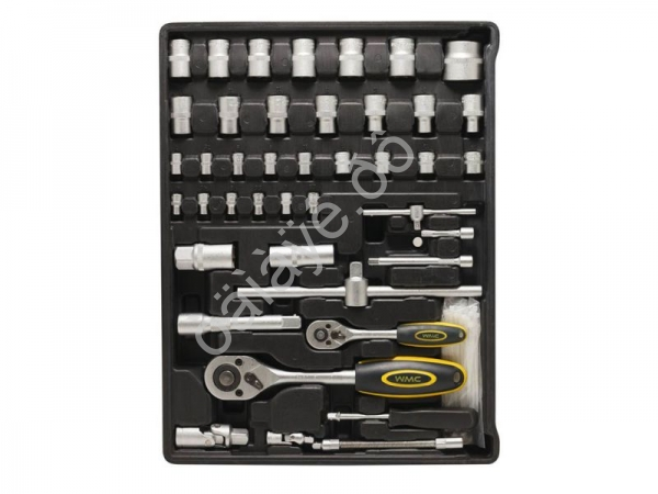 Набор инструментов 300пр  1/2',1/4'(6гр.)(4-30мм,4 полки),"дорожный кейс" WMC TOOLS