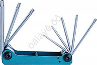 F5083F Набор вставок TORX складной  /1/10