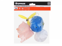 Игрушка на панель свинка с пропеллером, желтый, ЕРМАК