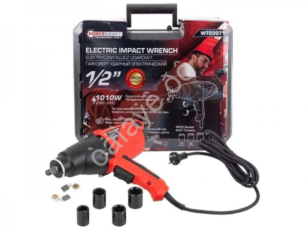 Гайковерт ударный электрический, 1010W FORCEKRAFT (WT03071)