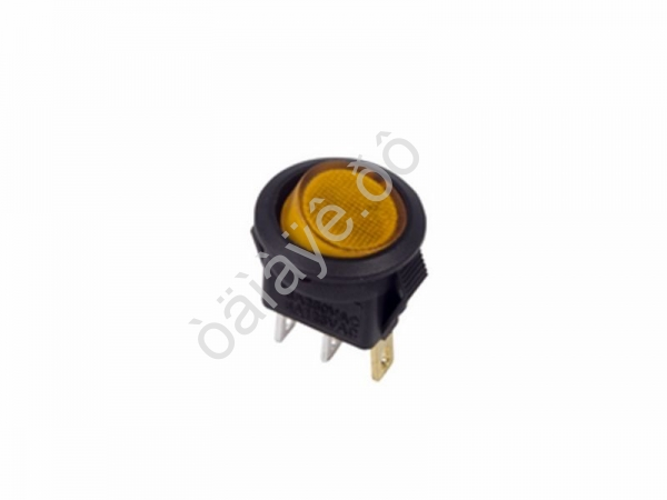 Выключатель клавишный круглый 250V 3А (3с) ON-OFF желтый с подсветкой Micro (RWB-106, SC-214) REXANT Выключатель клавишный круглый 250V 3А (3с) ON-OFF желтый с подсветкой Micro (RWB-106, SC-214) REXANT