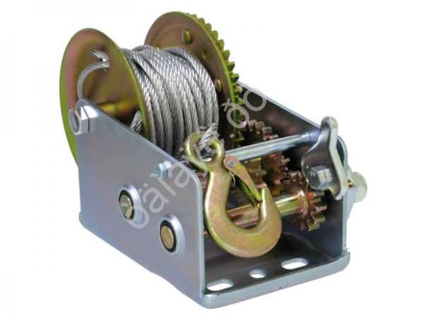 Лебедка барабанная,900кг, трос 5мм*10м, 2 скорости МАЯКАВТО™ 1/4_