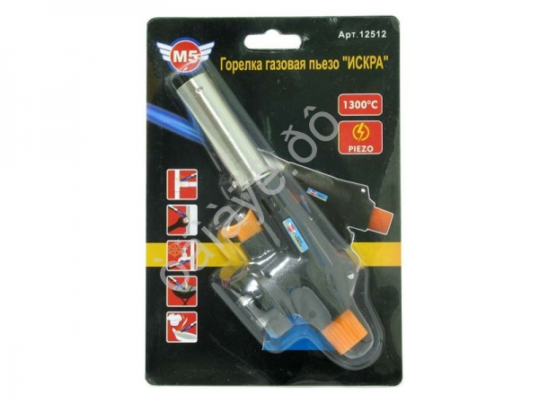 Горелка газовая пьезо М5 "ИСКРА" /1/10/100_