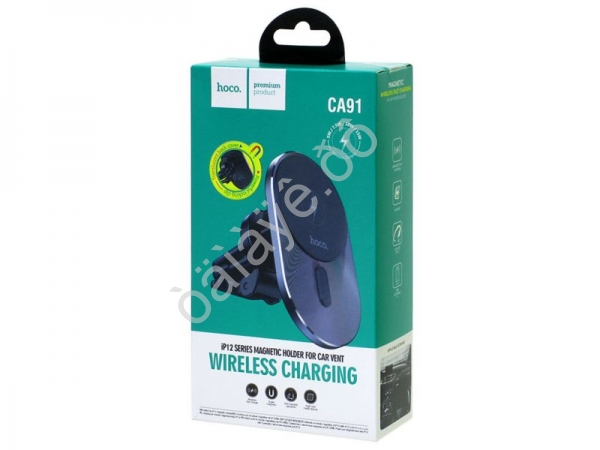 Держатель телефона с беспроводной зарядкой, с разъёмом Type-C, HOCO CA91 Держатель телефона с беспроводной зарядкой, с разъёмом Type-C, HOCO CA91