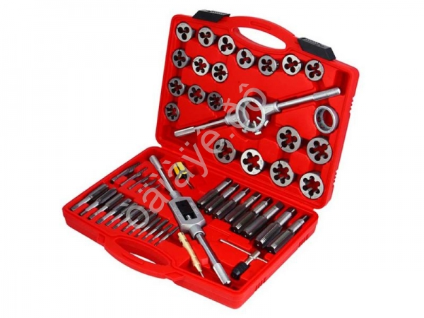 Набор плашек и метчиков 51шт ЕРМАК