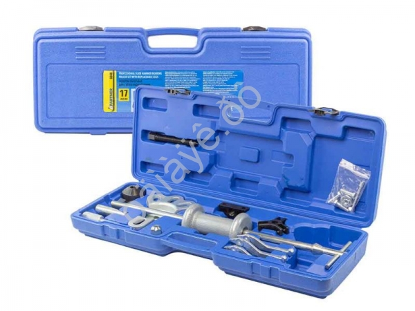 Молоток обратный для съема подшипников в наборе со сменными лапами (17пр.)в кейсе Partner