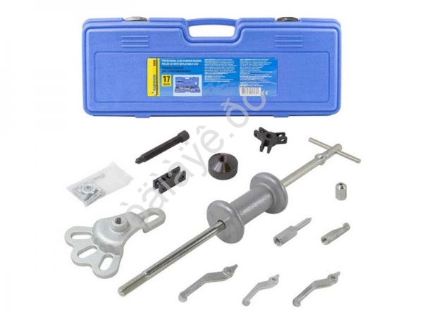 Молоток обратный для съема подшипников в наборе со сменными лапами (17пр.)в кейсе Partner