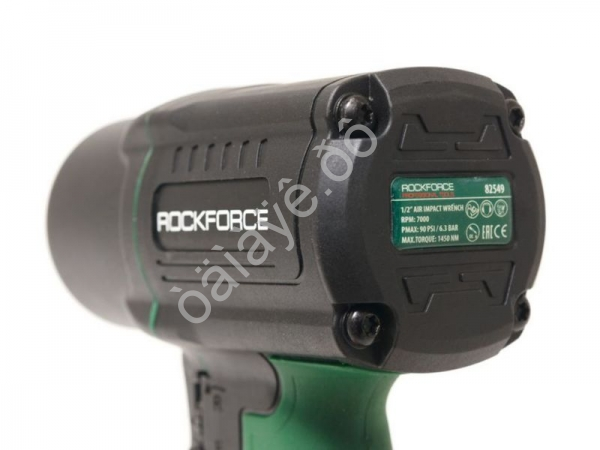Пневмогайковерт ударный"Twin Hammer"с регул. усилия в облег. корпусе 1/2"+набор головок(17,19,21мм,1450Hм,7000об/мин,6.bar,198л/мин,вес2кг RockFORCE Пневмогайковерт ударный"Twin Hammer"с регул. усилия в облег. корпусе 1/2"+набор головок(17,19,21мм,1450Hм,7000об/мин,6.bar,198л/мин,вес2кг RockFORCE
