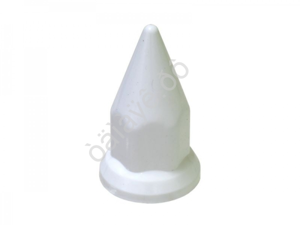 Колпачок колесный на ГАЙКУ 32 мм, белый ВЫСОКИЙ (ШИП) МК-КО-40 /1/100/300