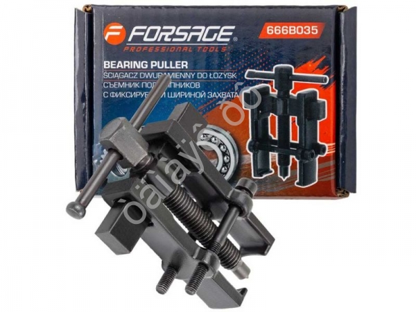 Съемник подшипников двухзахватный с фиксацией (диапазон захвата 8-35мм) Forsage
