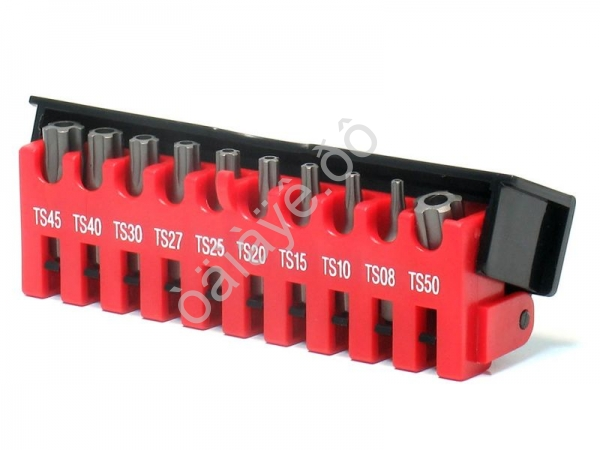 F21013 1/4" Набор бит 5-лучевая зв. ТS08-ТS50 10пр  1/25/100