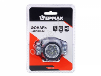 Фонарик налобный 5 ярк.LED, 3*ААА 6,5*4,3см Ермак