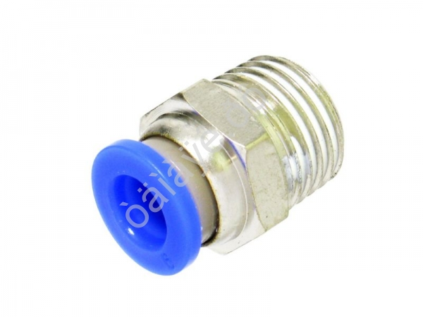 Фитинг пластик PU 1/4 х 6 mm наруж. резьба