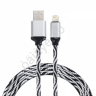 USB кабель Lightning 1м, 1.5А ткан. оплетка FORZA