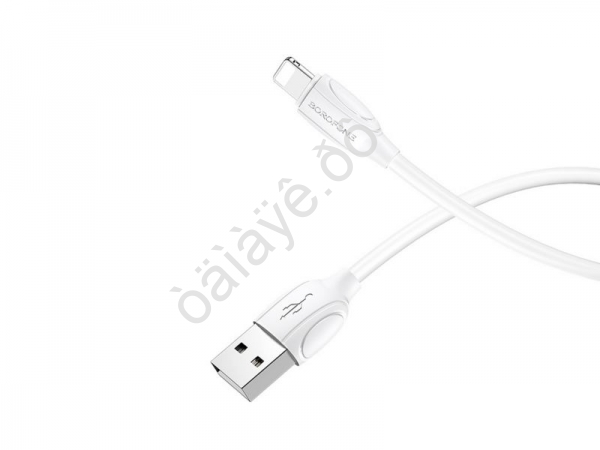 Дата-кабель универ. Lightning 1м, Borofone белый BX19