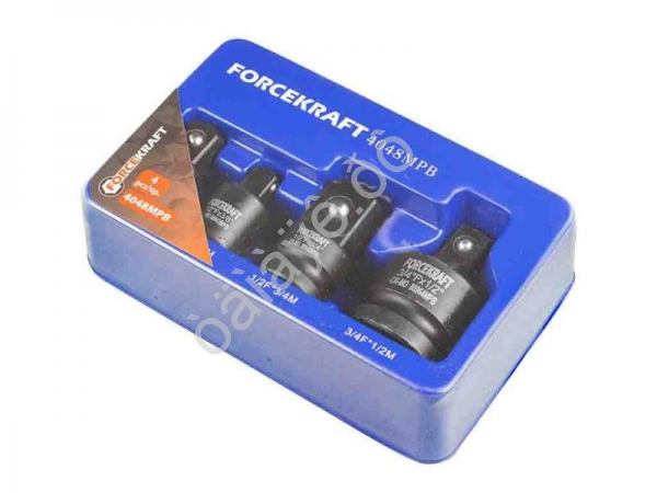 Набор адаптеров ударных 4пр(3/8"(F)x1/2"(M),1/2"(F)x3/8"(M),1/2"(F)x3/4"(M),3/4"(F)x1/2"(M)),в ложем