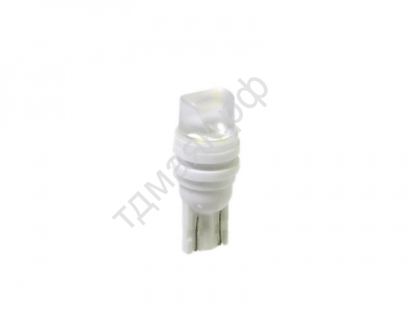 Светодиод 12V T10  3SMD (2835) W2,1x9,5D CERAM WHITE 3D 1/10