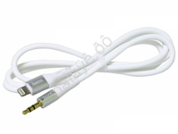 Аудиокабель AUX - адаптер Lightning для подключения к магнитоле с разъемом 3.5 Jack, 1м, белый HOCO UPA22 Hoco