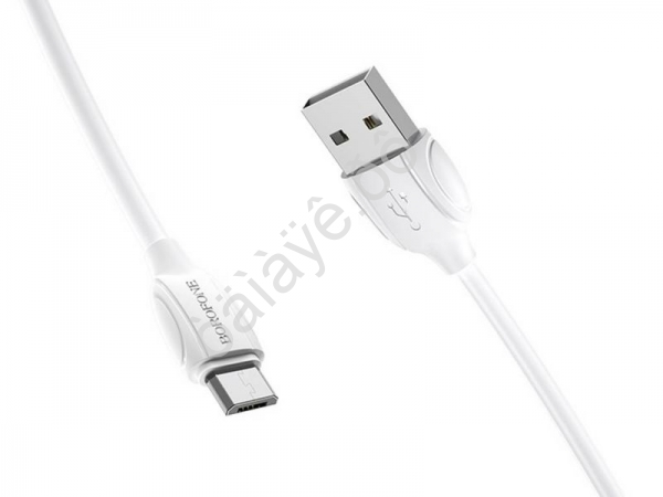Дата-кабель MicroUSB Borofone BX19 1м (Белый)