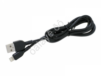 Дата-кабель универ. Lightning 1м, 2.4А HOCO черный X20