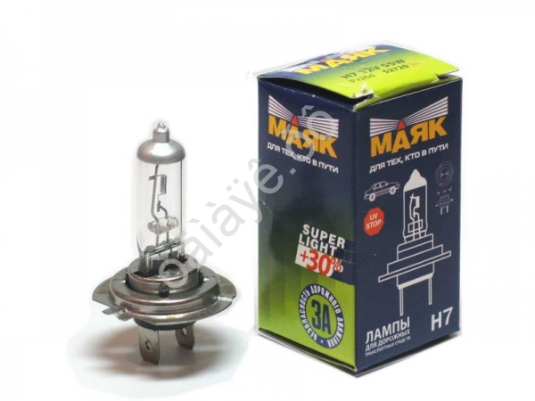 Лампа МАЯК H7 12V 55 SUPER LIGHT Px26d  10/400