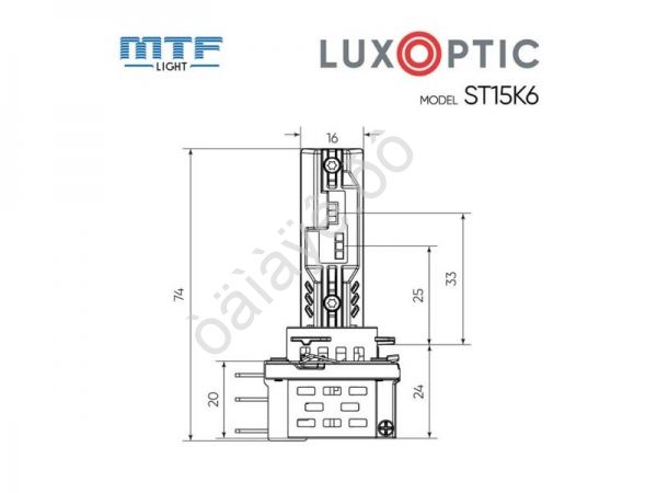 Светодиодные лампы MTF LIGHT серия LUXOPTIC H15, 12W, 22W, 2200LM, 6000K, к-кт. Светодиодные лампы MTF LIGHT серия LUXOPTIC H15, 12W, 22W, 2200LM, 6000K, к-кт.